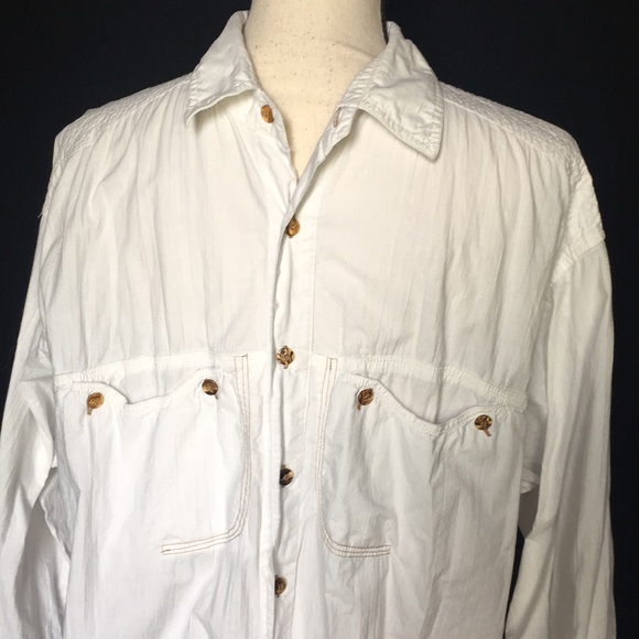 Men’s FLUID White Cotton Button Down - Picture 11 of 16